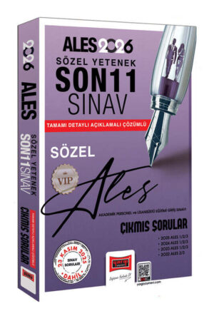 2025, 2026, ALES Kitap, Çıkmış Soru Kitabı, Yargı Yayınları 9786253708863