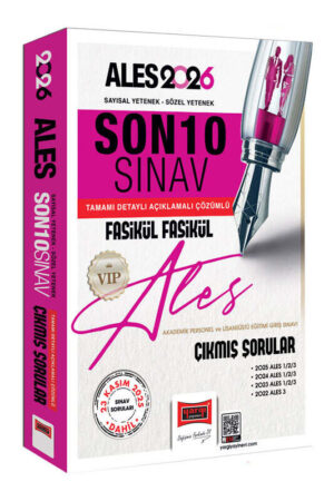 2025, 2026, ALES Kitap, Çıkmış Soru Kitabı, Yargı Yayınları 9786253709174