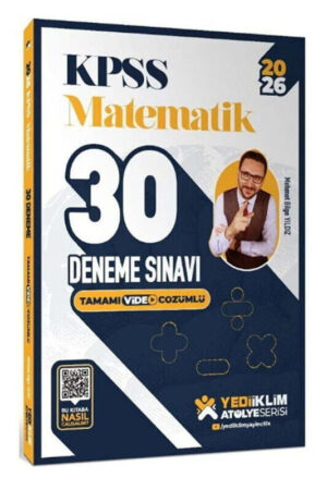 2026, Matematik Kitabı, KPSS Kitap, Deneme Kitabı, Yediiklim Yayınları 9786255781413