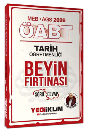 2026, ÖABT Kitabı, Tarih, Yediiklim Yayınları 9786255781994