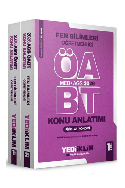 2026, ÖABT Kitabı, Konu Kitabı, Yediiklim Yayınları 9786255781918