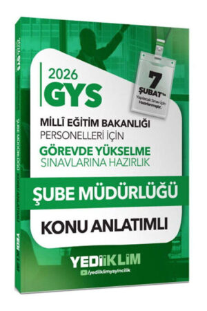 2026, Konu Kitabı, Yediiklim Yayınları 9786255781437