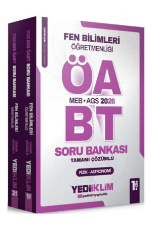 2026, ÖABT Kitabı, Soru Kitabı, Yediiklim Yayınları 9786255781925