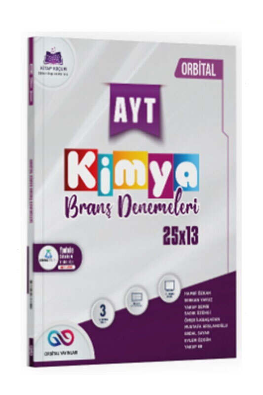 AYT Kitap, Kimya, Deneme Kitabı, Orbital Yayınları 9786259677842