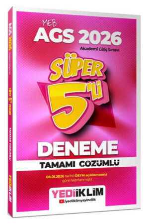 2026, Deneme Kitabı, Yediiklim Yayınları 9786258537123