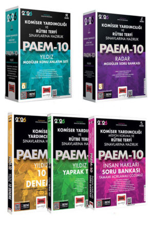 Yargı Yayınları 2026 PAEM Komiser Yardımcılığı ve Rütbe Terfi Sınavlarına Hazırlık Seti 5 Kitap