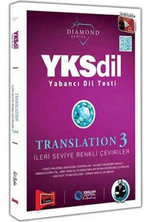 Yargı Yayınları YKSDİL Yabancı Dil Testi Translation 3 İleri Seviye Renkli Çeviriler