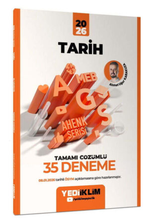 Yediiklim Yayınları 2026 MEB AGS Ahenk Tarih Tamamı Çözümlü 35 Deneme