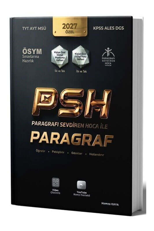 KPSS Kitap, ALES Kitap, TYT Kitap, AYT Kitap, Soru Kitabı, Paragrafı Sevdiren Hoca Yayınları 9786259231105