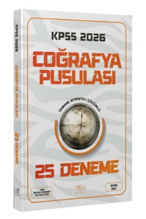 CBA Yayınları 2026 KPSS Coğrafya Pusulası 25 Deneme