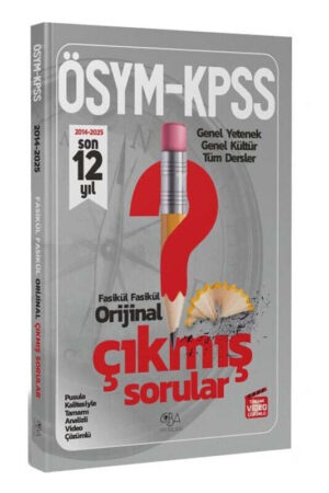 CBA Yayınları 2026 KPSS Genel Yetenek Genel Kültür Orijinal Son 12 Yıl Çıkmış Sorular Fasikül Çözümlü