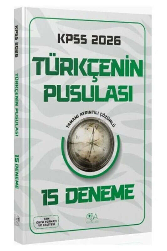 CBA Yayınları 2026 KPSS Türkçenin Pusulası 15 Deneme
