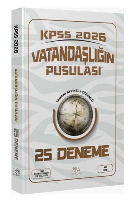 CBA Yayınları 2026 KPSS Vatandaşlık Vatandaşlığın Pusulası 25 Deneme