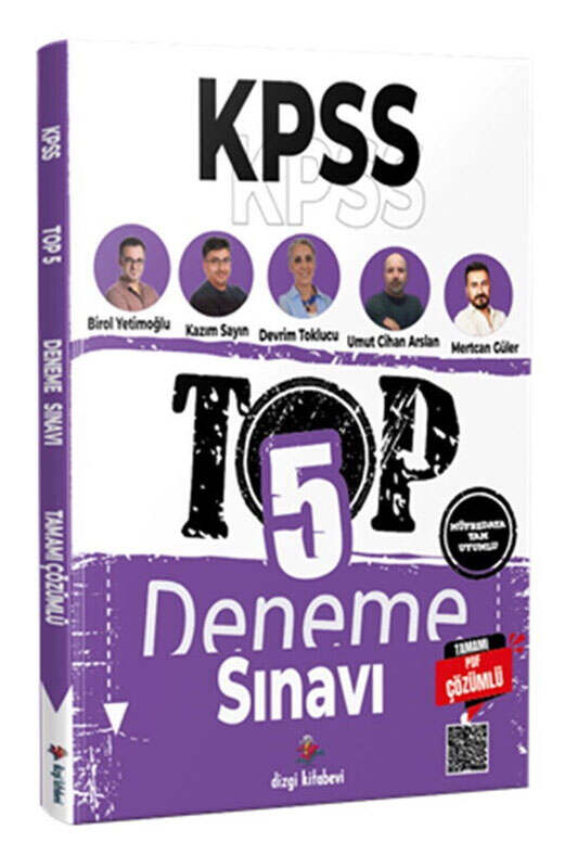 Dizgi Kitap 2026 KPSS TOP 5 Tamamı PDF Çözümlü Fasiküller Halinde 5 Deneme Sınavı