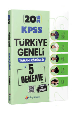 Dizgi Kitap 2026 KPSS Türkiye Geneli Tamamı PDF Çözümlü 5 Deneme Sınavı