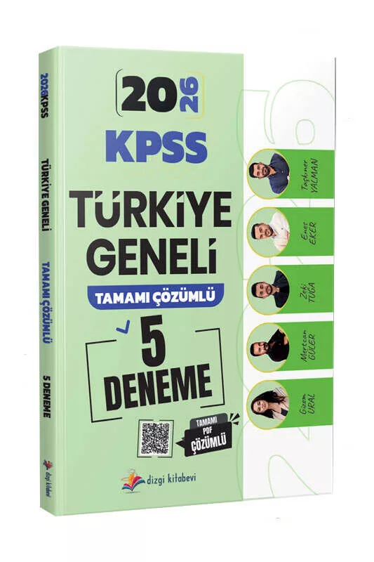 Dizgi Kitap 2026 KPSS Türkiye Geneli Tamamı PDF Çözümlü 5 Deneme Sınavı