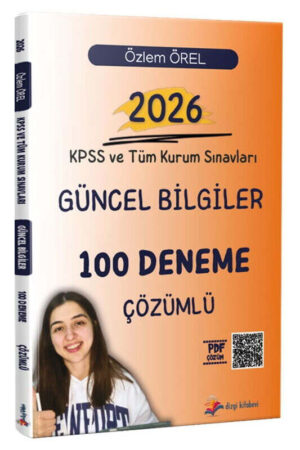 Dizgi Kitap 2026 KPSS ve Tüm Kurum Sınavları Güncel Bilgiler Tamamı PDF Çözümlü 100 Deneme