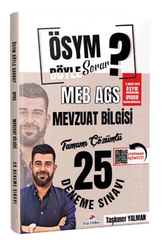 Dizgi Kitap 2026 MEB AGS Mevzuat Bilgisi Tamamı PDF Çözümlü 25 Deneme Sınavı