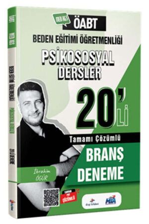 Dizgi Kitap 2026 MEB AGS ÖABT Beden Eğitimi Psikososyal Dersler Tamamı PDF Çözümlü 20 li Branş Deneme