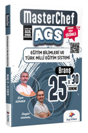 Dizgi Kitap MasterChef MEB AGS Eğitim Bilimleri ve Türk Milli Eğitim Sistemi 25 Branş Deneme