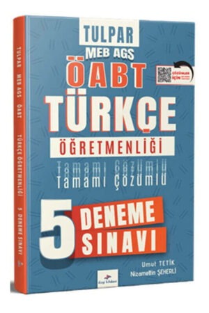 Dizgi Kitap MEB AGS ÖABT Türkçe Öğretmenliği Tulpar Tamamı PDF Çözümlü 5 Deneme