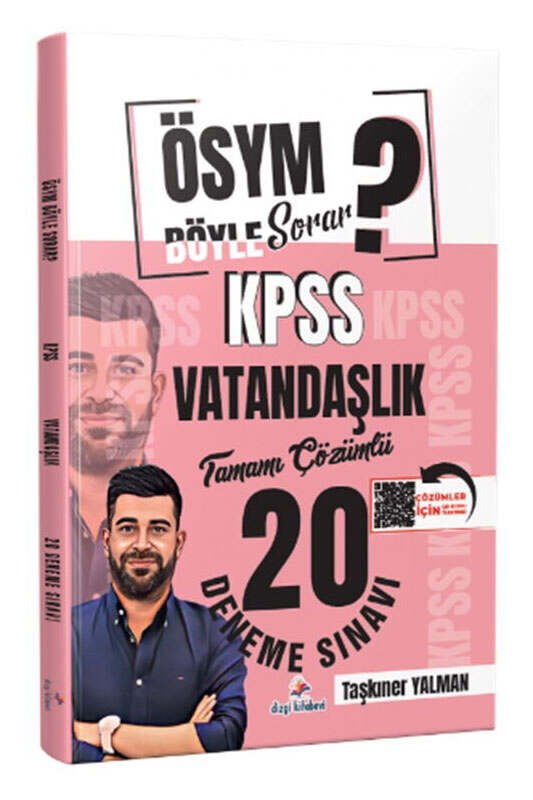Dizgi Kitap ÖSYM Böyle Sorar 2026 KPSS Vatandaşlık Tamamı PDF Çözümlü 20 Deneme Sınavı