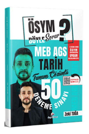 Dizgi Kitap ÖSYM Böyle Sorar 2026 MEB AGS Tarih Tamamı PDF Çözümlü 50 Deneme Sınavı