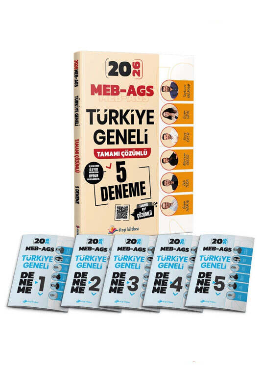 Dizgi Kitap Yayınları 2026 MEB AGS Türkiye Geneli Tamamı PDF Çözümlü 5 Deneme Sınavı