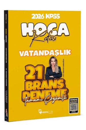 Hoca Kafası 2026 KPSS Vatandaşlık 21 Deneme Çözümlü