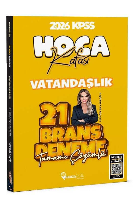 Hoca Kafası 2026 KPSS Vatandaşlık 21 Deneme Çözümlü