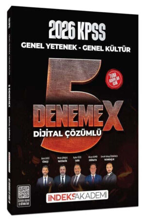 İndeks Akademi 2026 KPSS Genel Yetenek Genel Kültür 5 DenemeX Çözümlü
