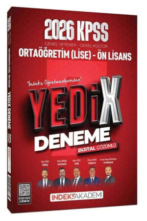 İndeks Akademi 2026 KPSS Lise Ortaöğretim Ön Lisans YEDİX 7 Deneme Çözümlü