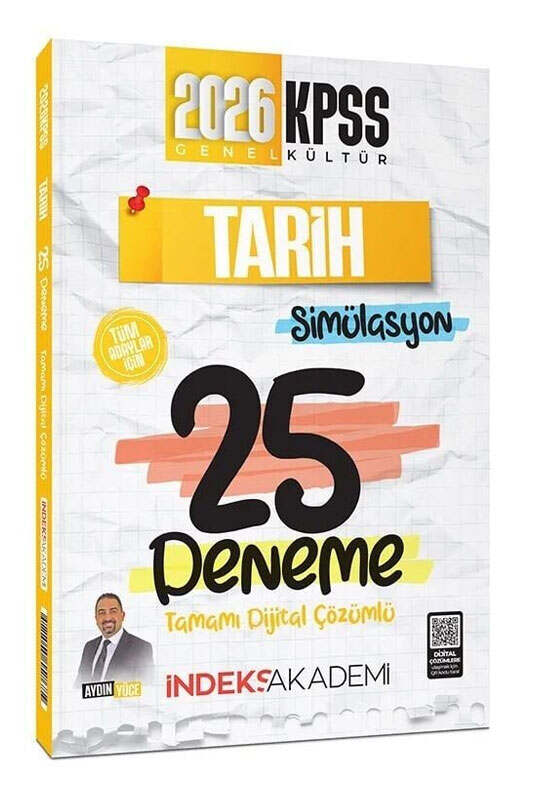 İndeks Akademi 2026 KPSS Tarih Simülasyon 25 Deneme Çözümlü