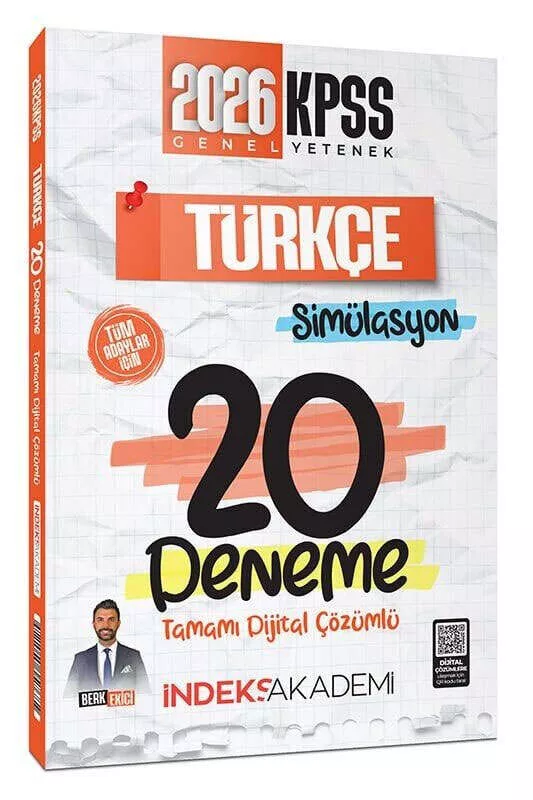 İndeks Akademi 2026 KPSS Türkçe Simülasyon 20 Deneme Çözümlü