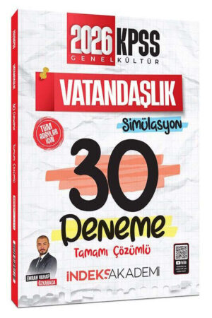 İndeks Akademi 2026 KPSS Vatandaşlık Simülasyon 30 Deneme Çözümlü