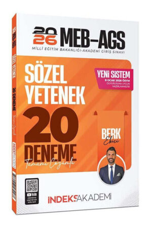 İndeks Akademi 2026 MEB-AGS Sözel Yetenek 20 Deneme Çözümlü