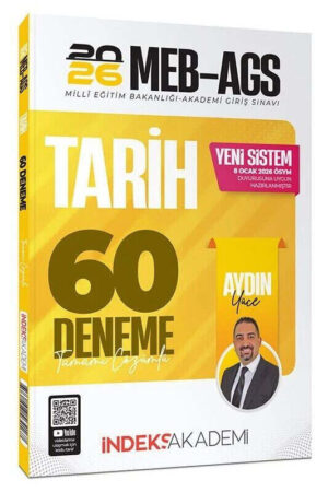 İndeks Akademi 2026 MEB-AGS Tarih 60 Deneme Çözümlü
