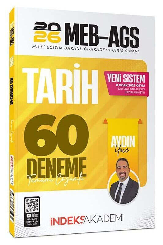 İndeks Akademi 2026 MEB-AGS Tarih 60 Deneme Çözümlü