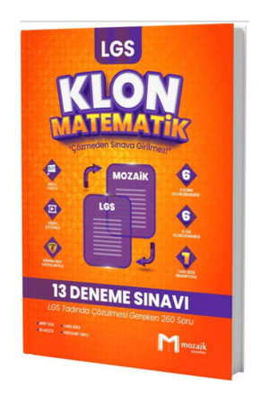 Mozaik Yayınları 8. Sınıf LGS Matematik Klon 13 Deneme