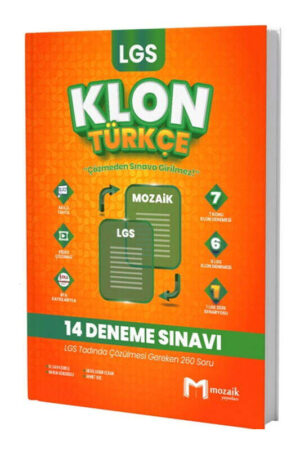 Mozaik Yayınları 8. Sınıf LGS Türkçe Klon 14 Deneme