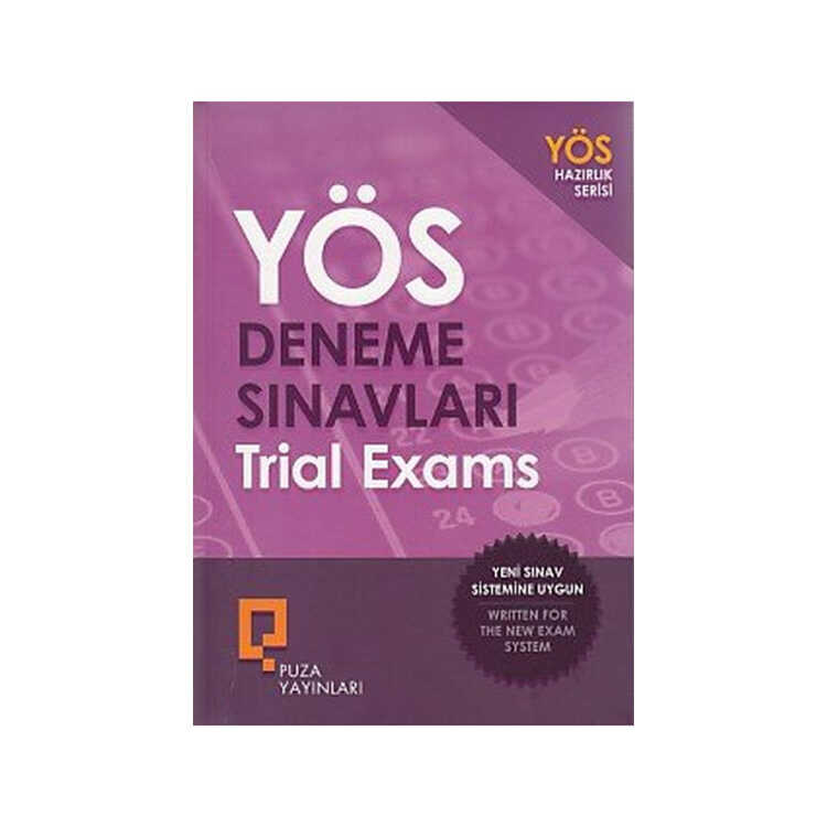 Puza Yayınları YÖS Deneme Sınavları Trial Exams