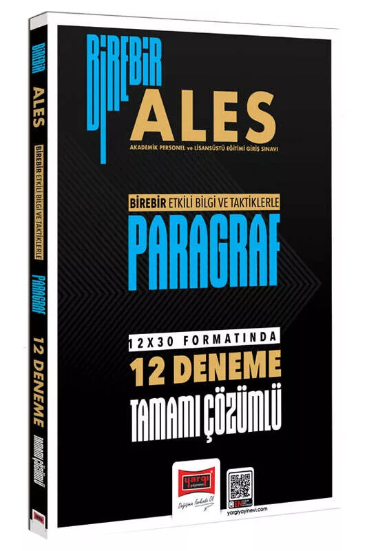 Yargı Yayınları 2026 Birebir ALES Paragraf Tamamı Çözümlü 12 Deneme