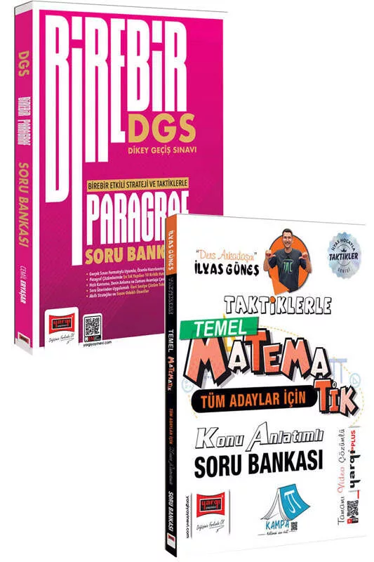 Yargı Yayınları 2026 DGS Paragraf ve Tüm Adaylar İçin Taktiklerle Temel Matematik Soru Bankası Seti