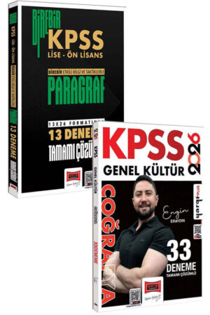 Yargı Yayınları 2026 KPSS Lise - Ön Lisans Paragraf ve Genel Kültür Coğrafya Deneme Seti