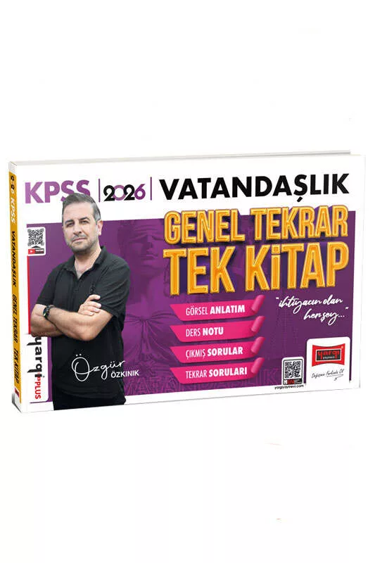 Yargı Yayınları 2026 KPSS Vatandaşlık Genel Tekrar Tek Kitap Özgür Özkınık
