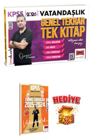 Yargı Yayınları 2026 KPSS Vatandaşlık Genel Tekrar Tek Kitap Özgür Özkınık (Hediyeli)