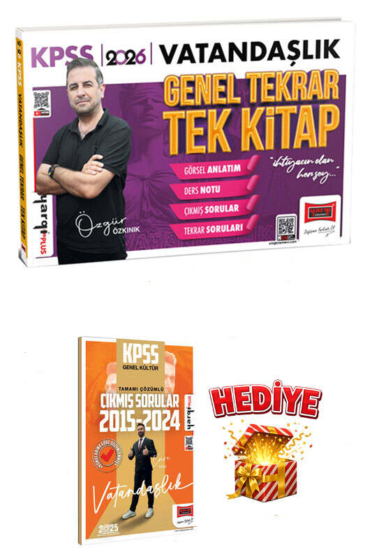 Yargı Yayınları 2026 KPSS Vatandaşlık Genel Tekrar Tek Kitap Özgür Özkınık (Hediyeli)