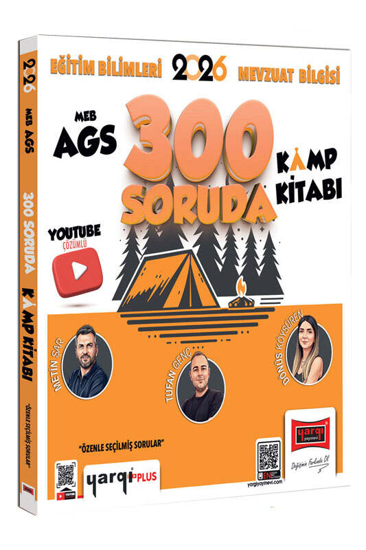 Yargı Yayınları 2026 MEB-AGS Eğitim Bilimleri ve Mevzuat Bilgisi 300 Soruda Youtube Çözümlü Kamp Kitabı