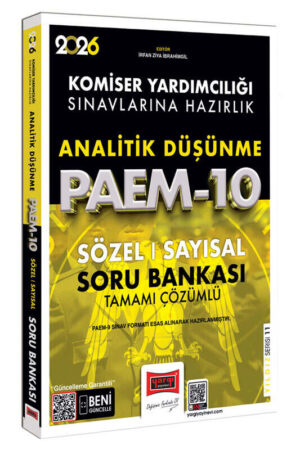 Yargı Yayınları 2026 PAEM Komiser Yardımcılığı Sınavlarına Hazırlık Analitik Düşünme Sözel-Sayısal Soru Bankası