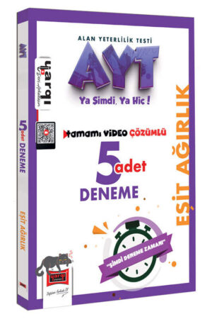 Yargı Yayınları AYT Eşit Ağırlık Tamamı Video Çözümlü 5 Deneme